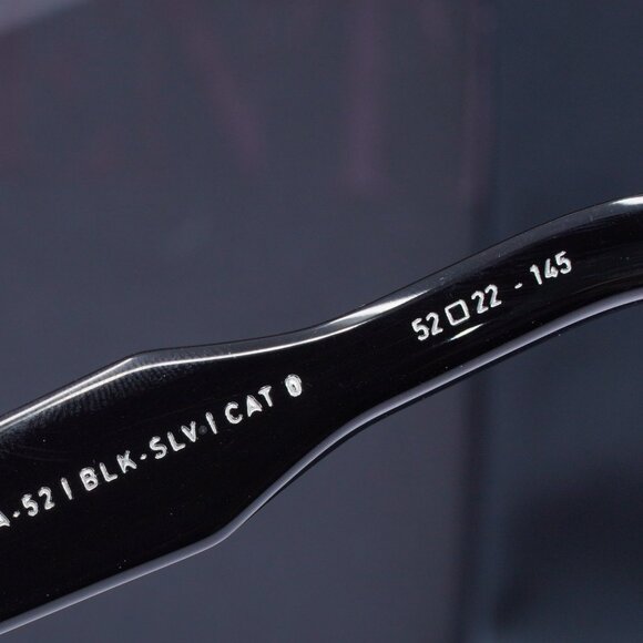 Valentino V-TALE II VLX-139A Aviator Eyeglasses 52mm - Shiny Black - Picture 7 of 11